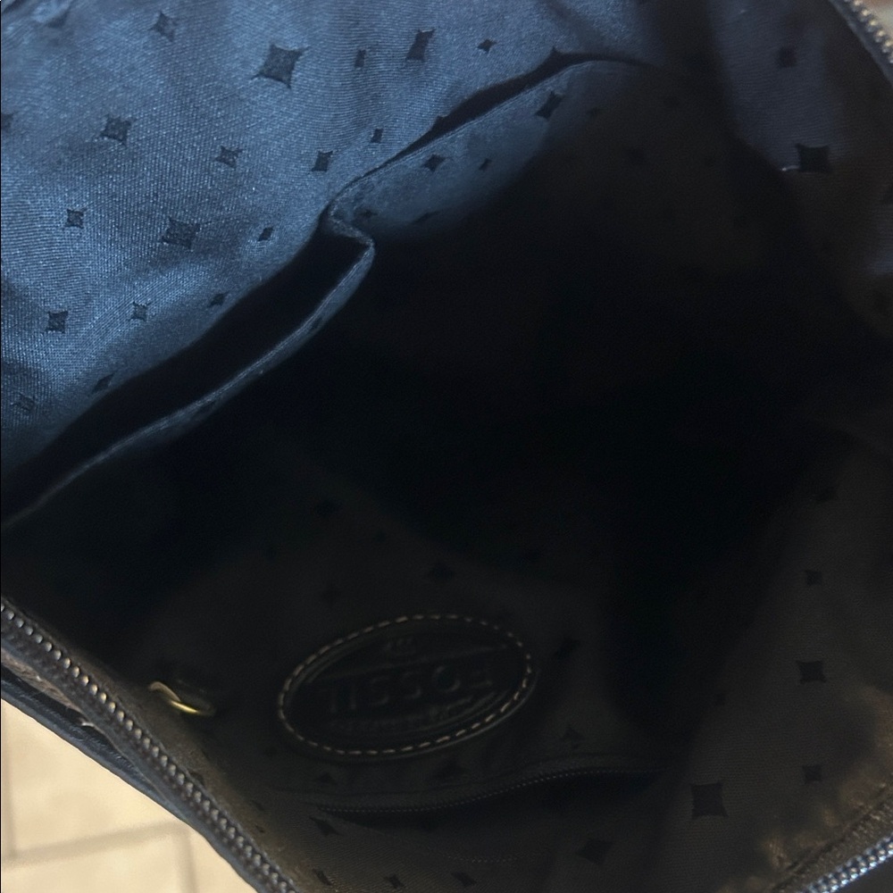Fossil Black Leather Crossbody Bag - Picture 6 of 9